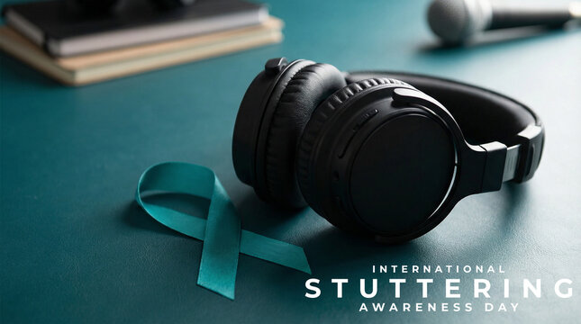 International Stuttering Awareness Day Concept Image, featuring speech support, communication awareness, and inclusion.