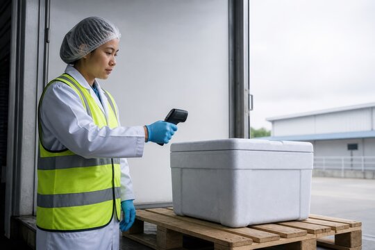 Food Traceability Audit Loading Dock Checkpoint Thai Receiving Worker