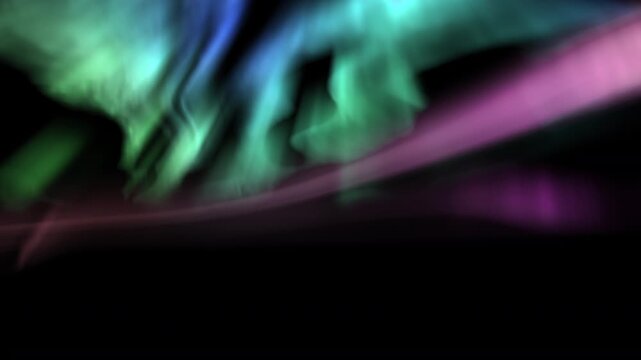 Aurora Radiance Animation Green and Pink Loop