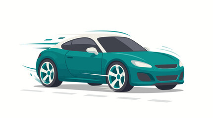 Fototapeta premium blue sports car