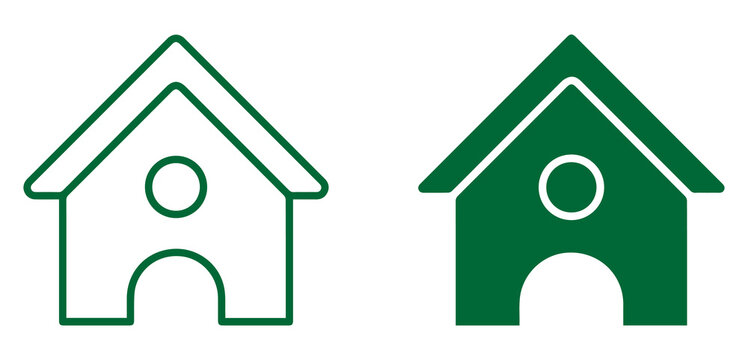 home house icon set with outline and solid residential symbols for real estate property housing architecture shelter and modern living PNG graphic