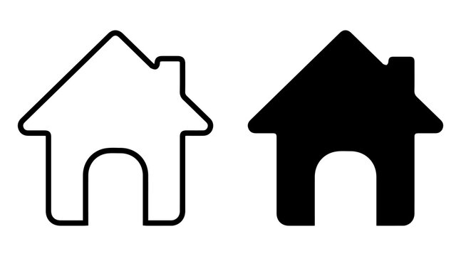 home house icon set for residential property real estate building shelter architecture housing and modern living PNG graphic