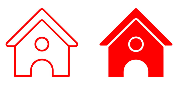 home house icon set with outline and solid residential symbols for real estate property housing architecture shelter and modern living PNG graphic