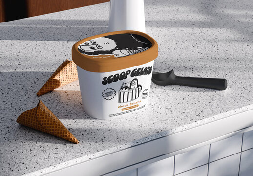 Ice Cream Tube Mockup