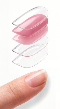 Manicure coating layers (layered diagram)