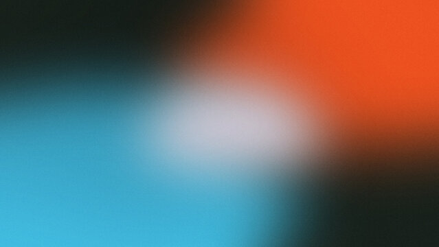 Abstract background with smooth gradient transition from bright orange to deep blue and dark tones