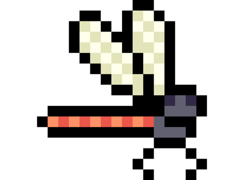 pixel art of bug insect
