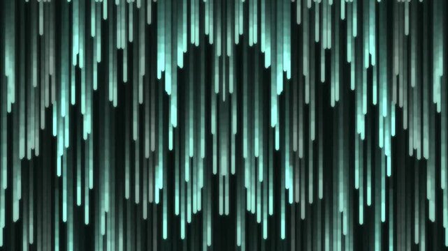 Abstract digital skull pattern with vertical glowing lines