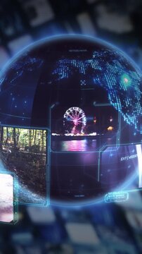 Global network connecting digital earth and data communication
