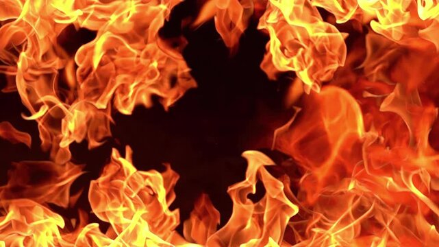 Captivating Fire Burst Super Slow Motion 1000fps