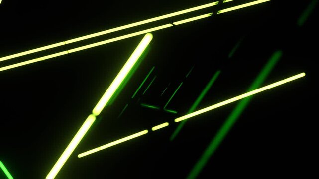 Green Stobe Laser Lights Bokeh Flashing Party Lights Background VJ Loop in 4K
