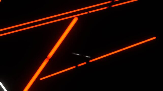 White and Orange Stobe Laser Lights Bokeh Flashing Party Lights Background VJ Loop in 4K