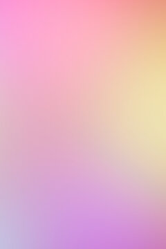 3D rendering of abstract modern blurred gradient background in pastel pink, lilac and cream beige tones with copy space for banner, cover and web design, cosmetics packaging, romantic invitations.