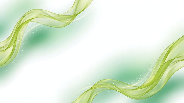 World Lymphoma Awareness Day Lime Green Abstract Wave Background