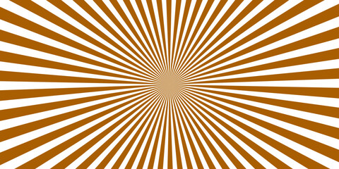 Obraz premium Sunburst pattern in warm beige and white color, abstract graphic background with radiating lines emanating from the center.