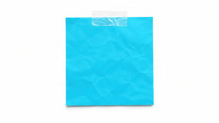 Sticky note reminder. Post it note paper. blue sheets for notes isolated with clipping path on background. ©  IJRAUO