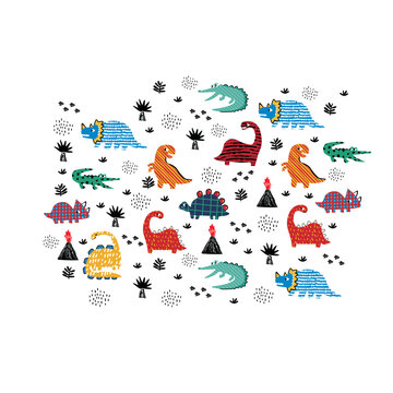 dinosaurus in the garden 1.eps