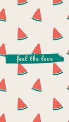 Obraz premium Love quote Facebook story template