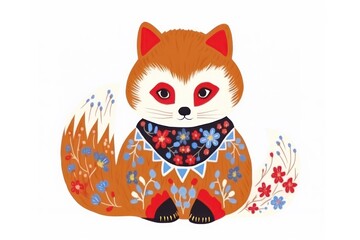 Obraz premium Red panda pattern animal nature.