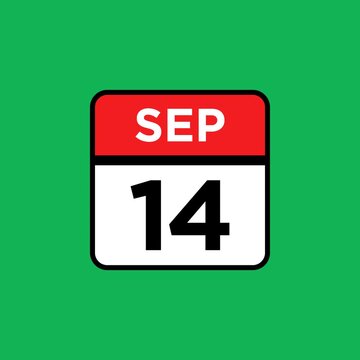 14 September month single day icon