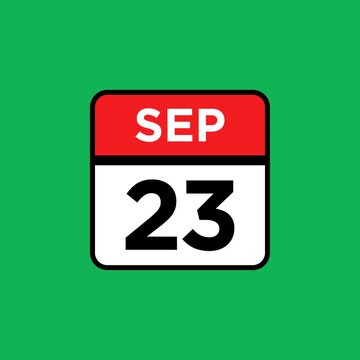 23 September month single day icon