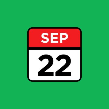 22 September month single day icon