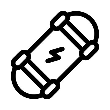 Skateboard Extreme Sport Line Icon