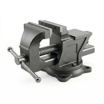 Metal bench vise for woodworking and metalworking tasks  