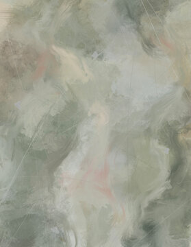 Soft Sage Gray Hand Painted Mineral Texture Background