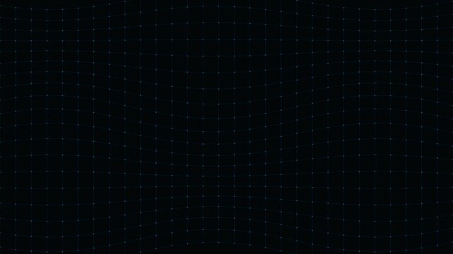 Abstract digital grid pattern with glowing dots on a dark background