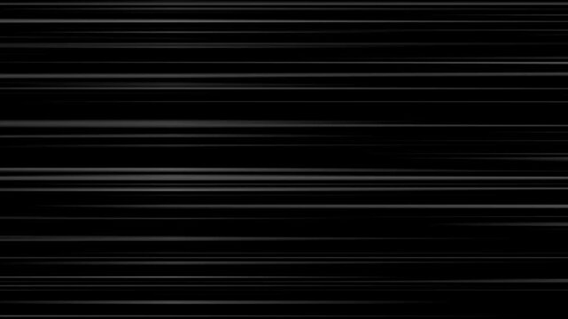 White radial comic light speed lines horizontal moving from right to the left on black background, Anime Speed Lines Background Animation, Right to Left speed lines moving with alpha channel.