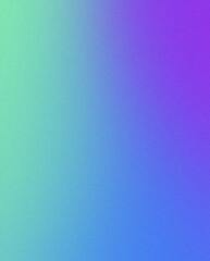 Naklejka premium Grainy gradient background in green, blue and purple tones, smooth powder texture, subtle abstract backdrop for cosmetics landing page, website header, banner design