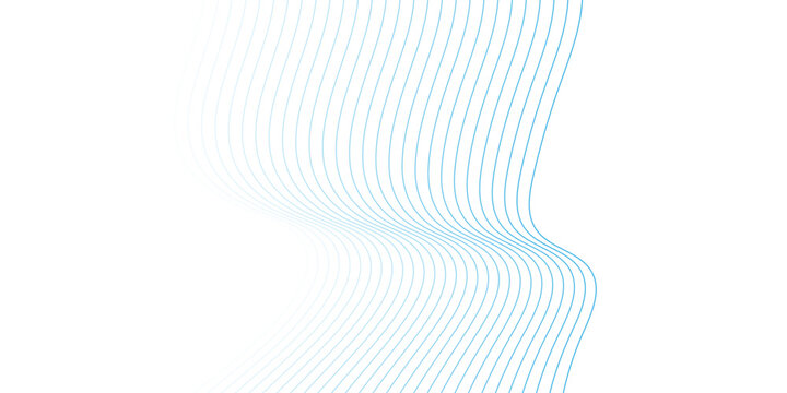 Vector gradient bule and white flow smooth wave energy stripe business liner texture design. abstract sound make white wave the focal element. white transparent giving it depth and a sense background