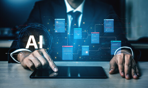 Futuristic software development concept featuring AI pair programmer, automated AI code generation, and real-time AI debugging. Ideal for DevOps and tech AI innovation. Corpus
