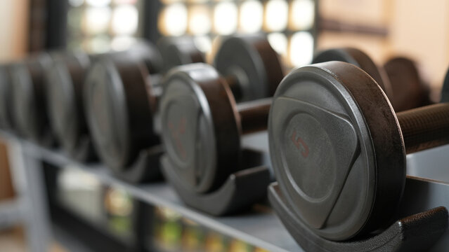 Please put the dumbbells back on the rack after use