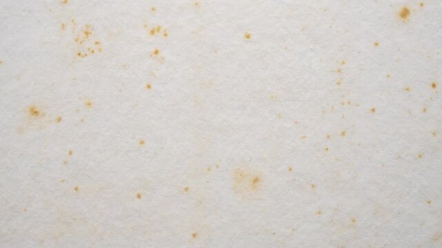Aged White Paper Texture Background with Yellow Vintage Foxing Spots Stop Motion