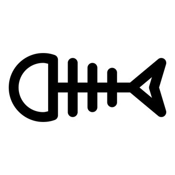 fishbone line icon