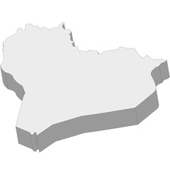 3D map dimension - continent Asia country Iraq © badrpost