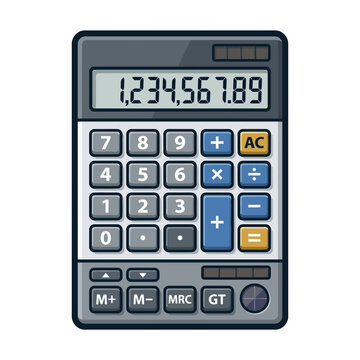 calculator on white background