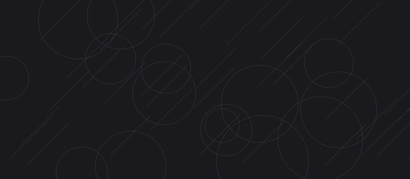 Abstract dark background with subtle geometric line art and circular patterns.