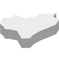 3D map dimension - continent Asia country Iraq © badrpost