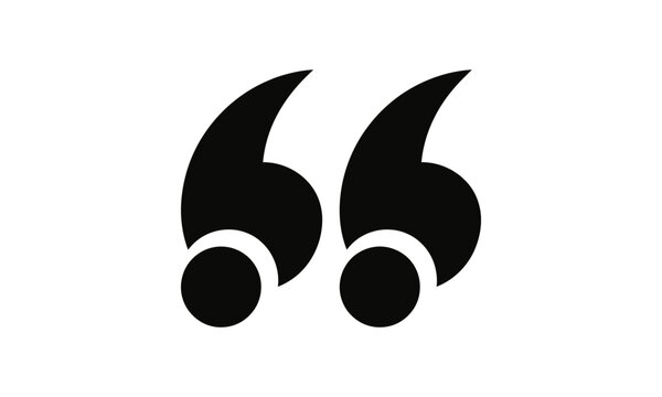 Stylized opening quotation mark symbol, a graphic element for text, quotes, and typography design
