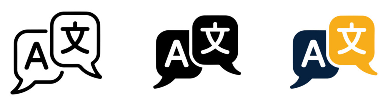 translation language switch speech bubble icon