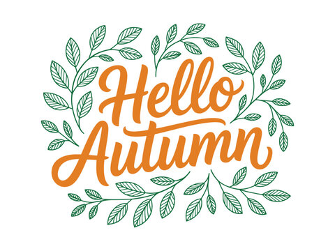 Hello Autumn Greeting desin