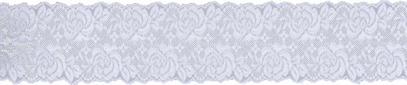 Vintage white cabbage rose lace ribbon border