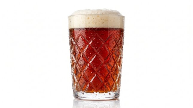 amber glass drink foam cold refreshing beverage alcohol ale stout porter lager pilsner brew pub bar thirsty carbonation bubbles condensation drops water wet frosty chilled ice