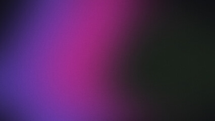 Fototapeta premium Abstract background featuring a smooth gradient transition from deep purple and vibrant magenta to a dark charcoal black color palette texture