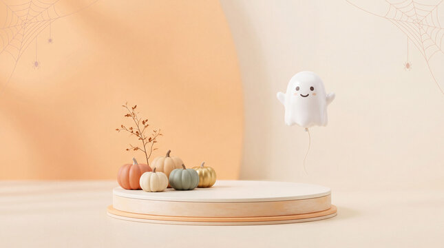 S&uuml;&szlig;er Halloween Pr&auml;sentation Plattform, Produkt Podest, 3D Design