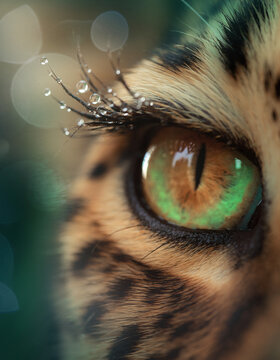 Close Up einer Serval Katze