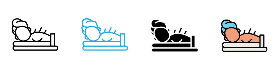 Obraz premium Acupuncture multi - style icon design concept